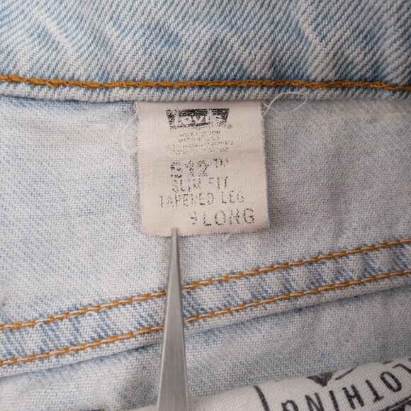 Vintage LEVI'S 512 Slim Fit Tapered light wash jeans 1990's / Y2K size 29 - Picture 4 of 12
